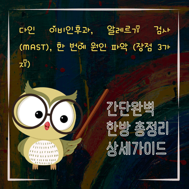 V2MID3786 다인 이비인후과 알레르기 검사 MAST 한 번에 원인 파악 장점 3가지